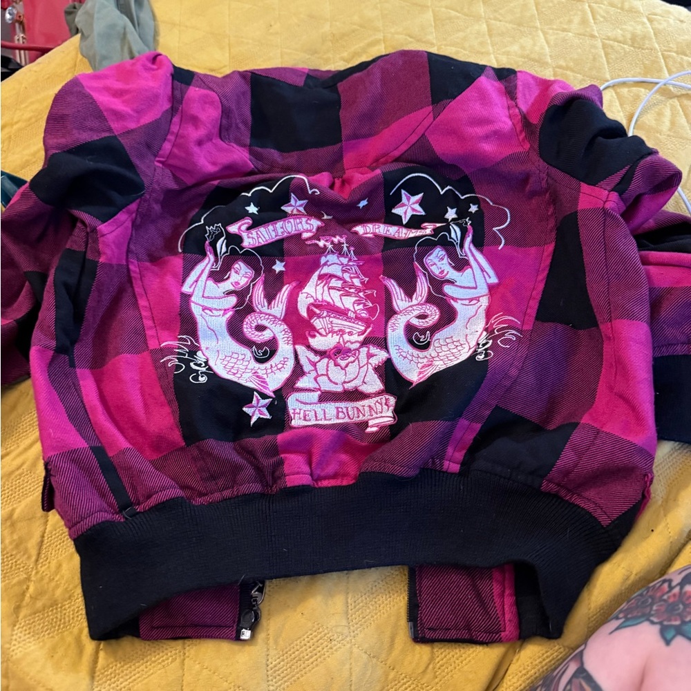 Hell Bunny Pink and Black Jacket
